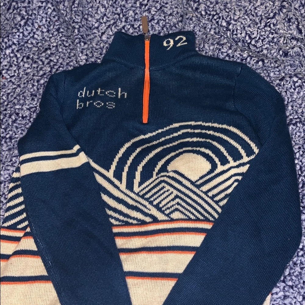 Dutch Bros half zip sweater